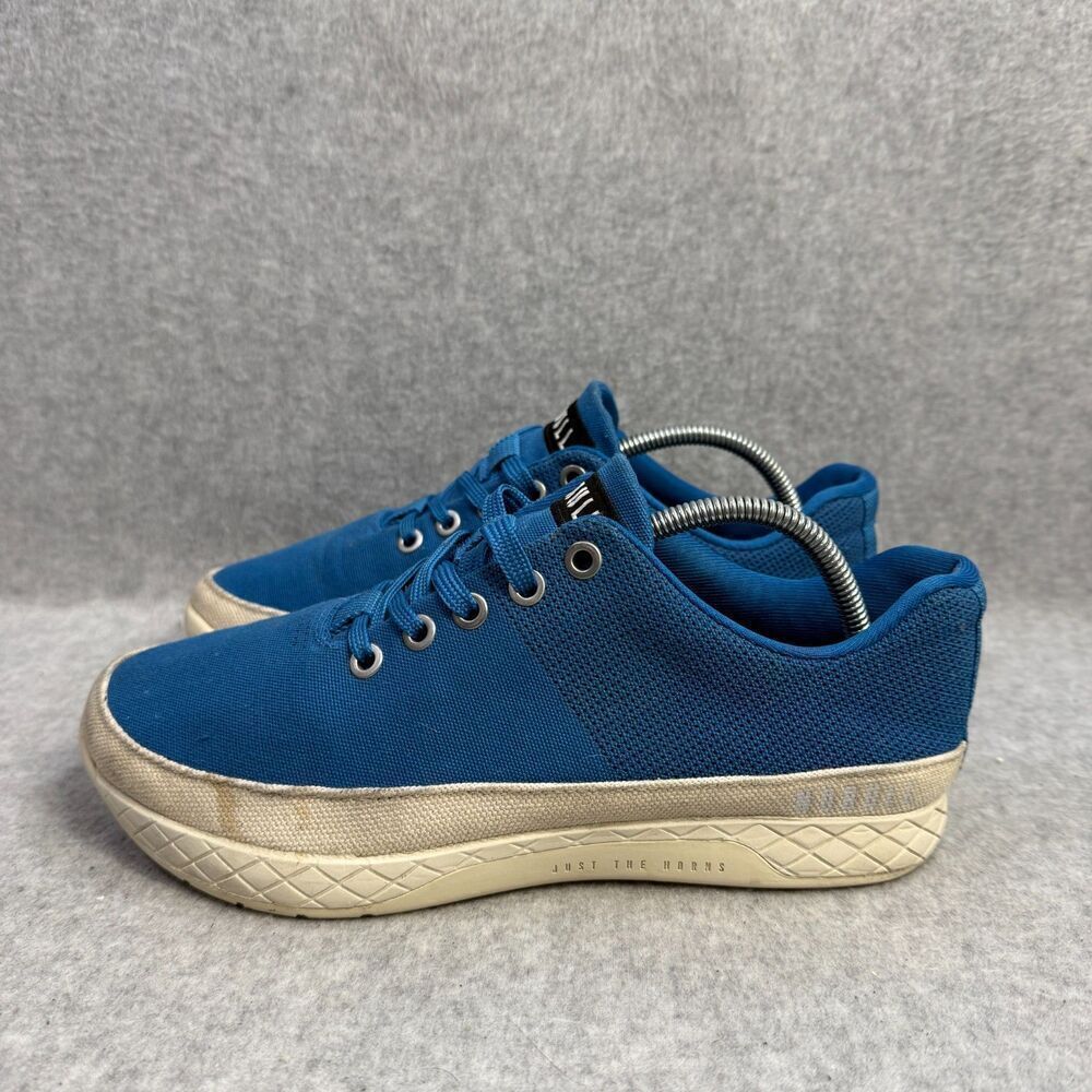 Nobull Shoes Womens Size 7.5 Blue White Crossfit Athletic Workout Run Sneakers